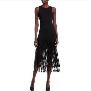 Black Fringe Dress Size XS Petite